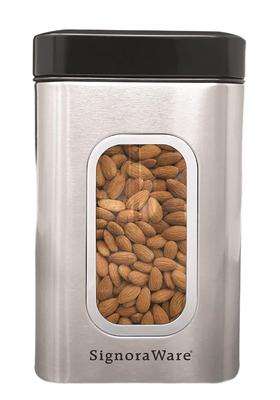 SIGNORA WARE Signoraware Modular Stainless Steel Window Square Container | 1.8 L | 1.9 Qt