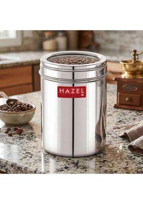 HAZEL Stainless Steel Kitchen Container with Transparent Lid | 1500 ml | 50.7 fl oz