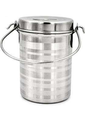 AAYU CRAFT KITCHENWARE FOR LIFE Stainless Steel Milk Oil Ghee Storage Container with Lid and Handle for Kitchen | 100 ml | 3.4 fl oz