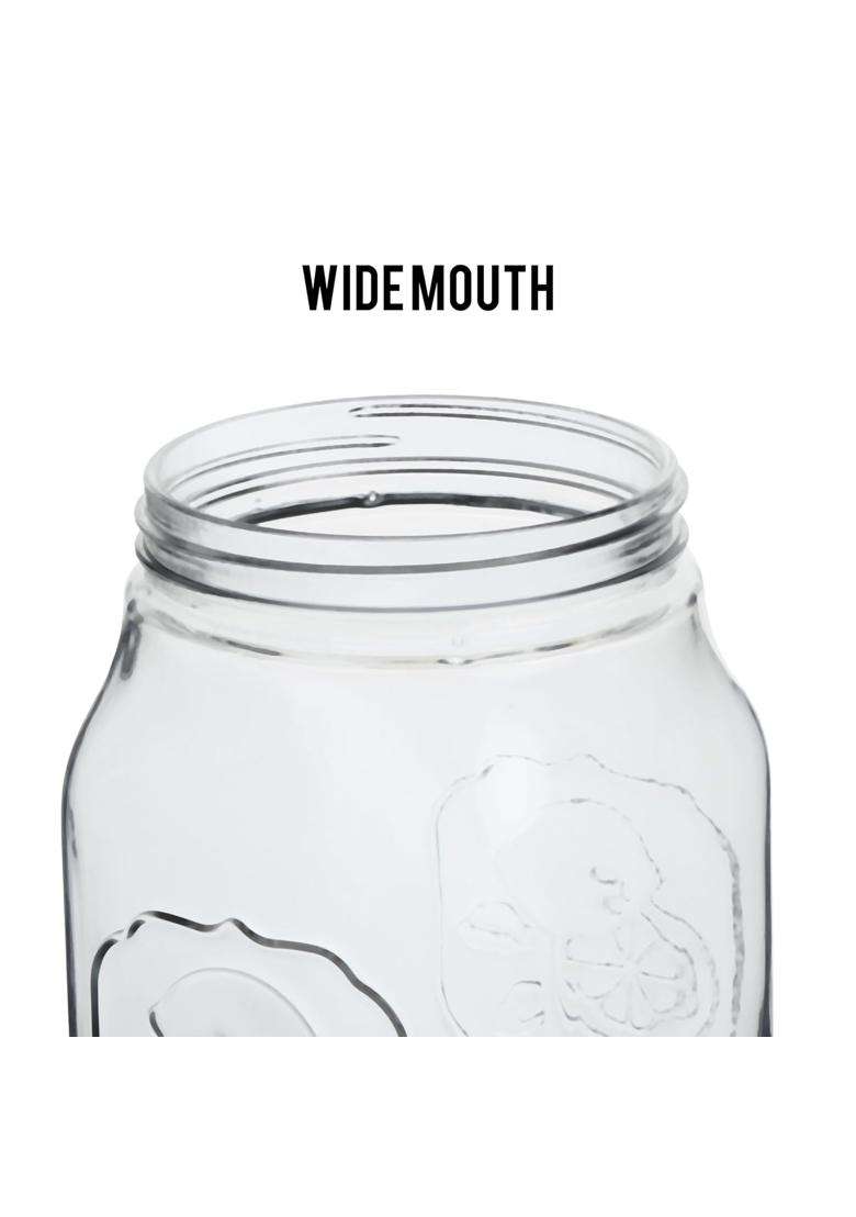 CELLO Classic Glass Food Storage Jar for Kitchen Grey | 1000 ml | 33.8 fl oz | Lead Free - Indya
