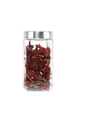 CELLO Qube Fresh Glass Storage Jar for Kitchen Transparent | 1200 ml | 40.6 fl oz | Lead Free