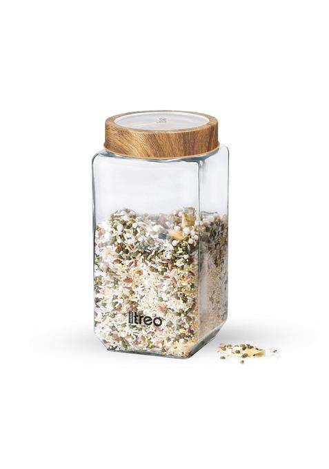 Treo By Milton Woody Cube Storage Container | 1000 ml | 33.8 fl oz
