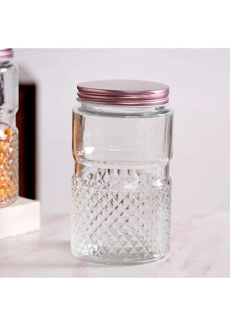 Nestasia Glass Jars Each | 1000 ml | 33.8 fl oz | 4-Piece Set - Indya