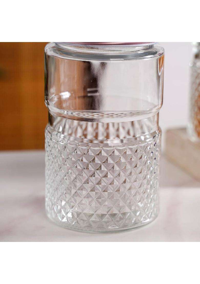 Nestasia Glass Jars Each | 1000 ml | 33.8 fl oz | 4-Piece Set - Indya