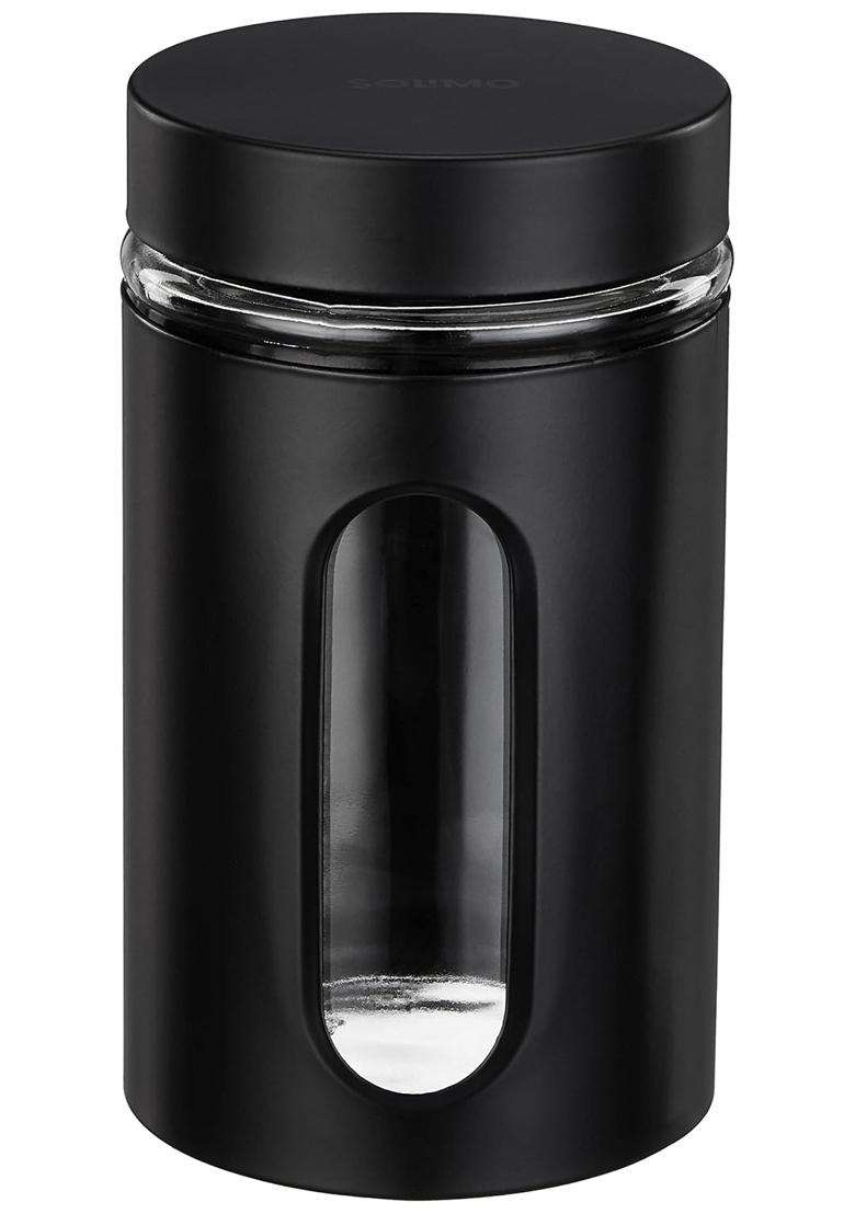 Solimo Amazon Brand Solimo Oval Window Steel Jacketed Glass Jar | 1200 ml | 40.6 fl oz | 2-Piece Set - Indya