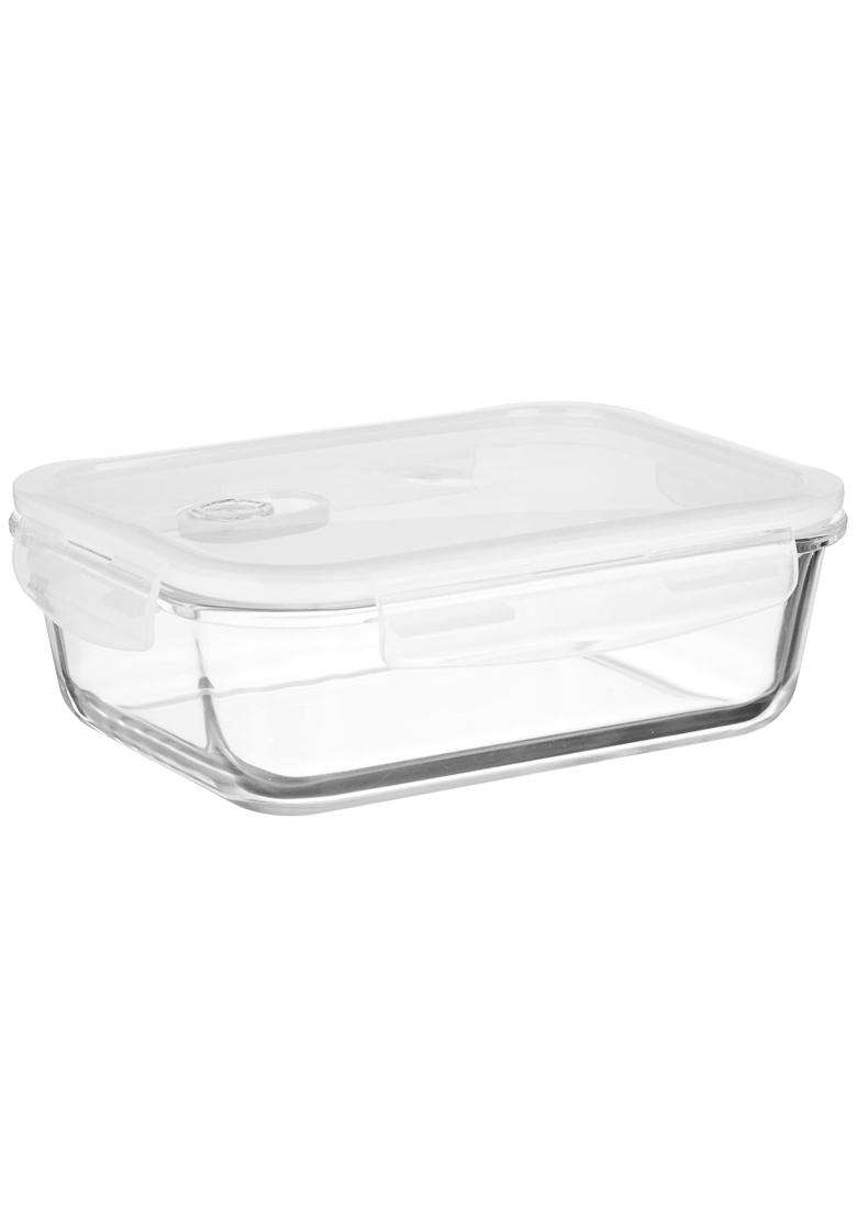 Solimo Amazon Brand Solimo Borosilicate Glass Container with Air-Vent Lid | 500 ml | 16.9 fl oz - Indya