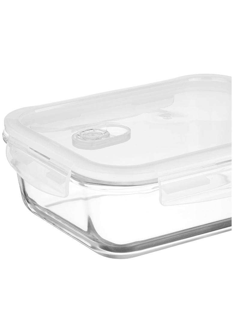 Solimo Amazon Brand Solimo Borosilicate Glass Container with Air-Vent Lid | 500 ml | 16.9 fl oz - Indya