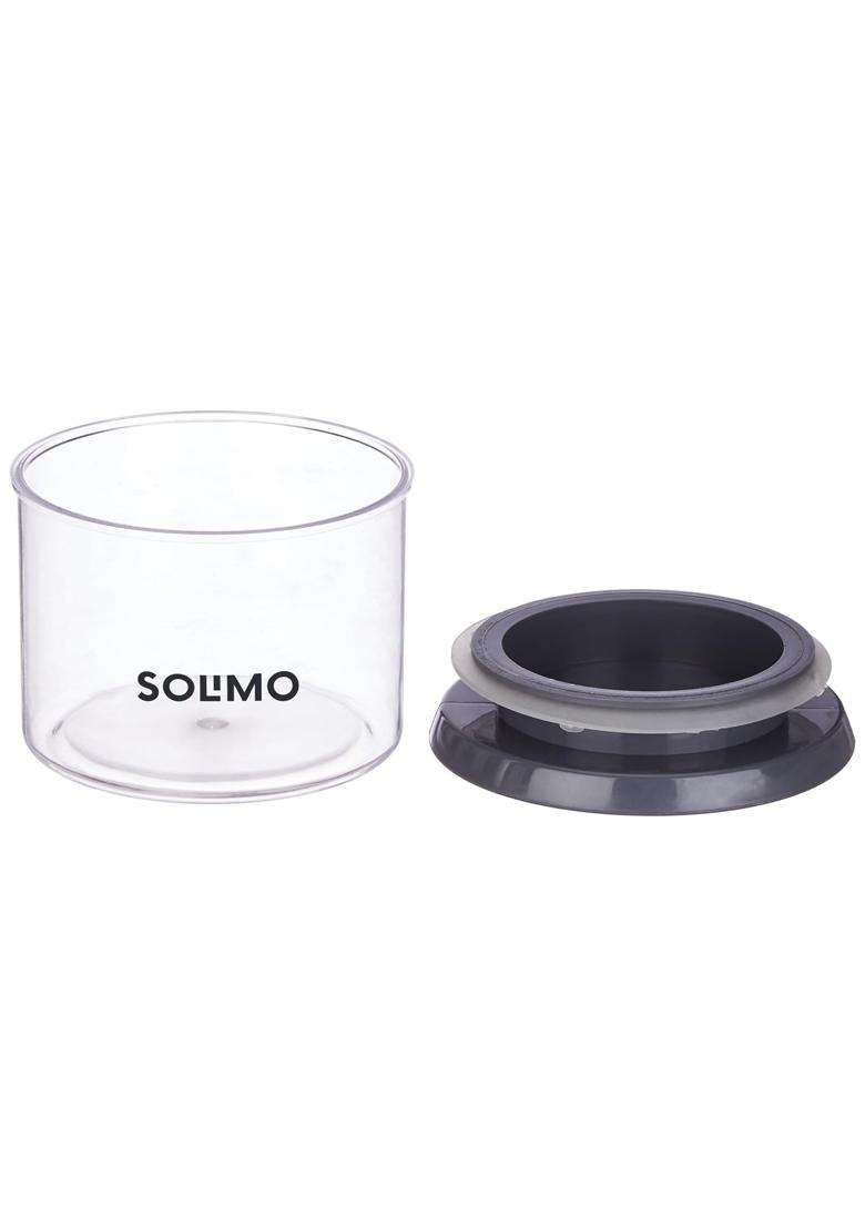 Solimo Amazon Solimo Plastic Storage Jar and Container Set I Air Tight and BPA Free | 500 ml | 16.9 fl oz - Indya