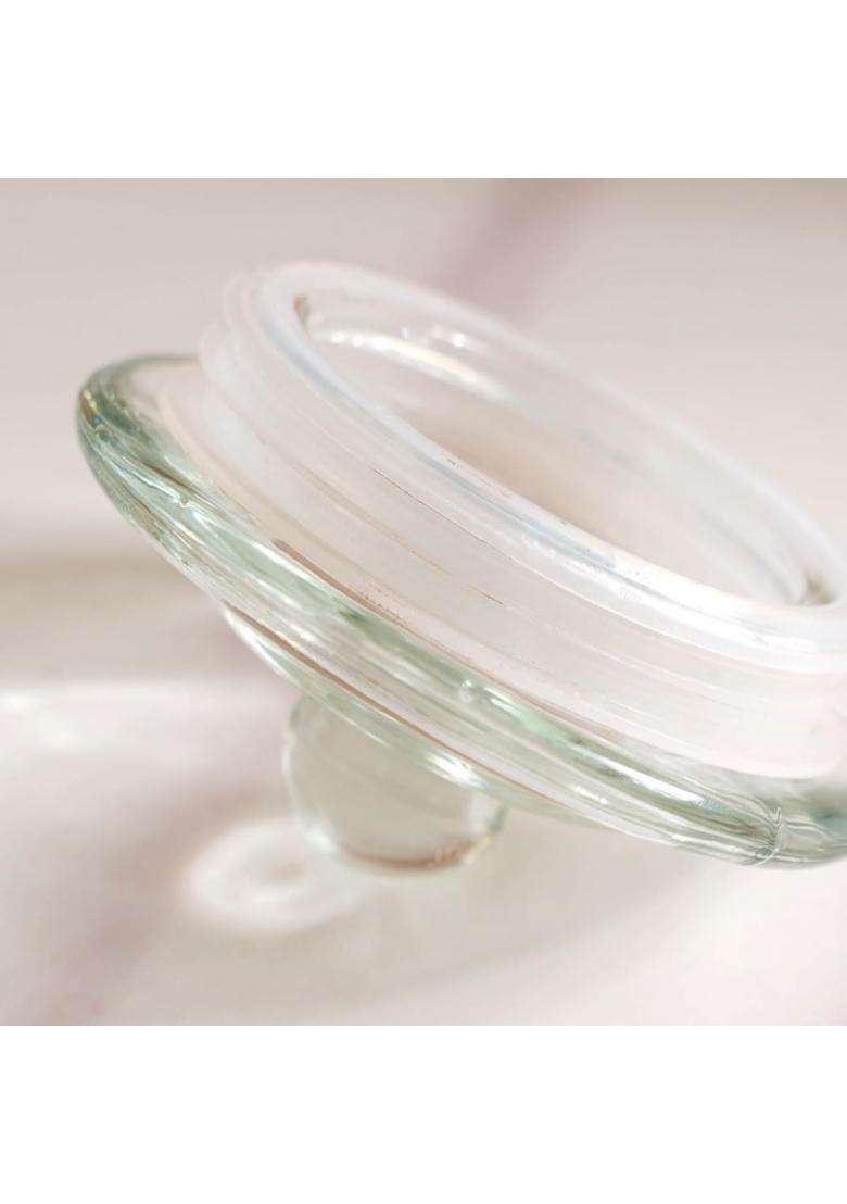 Nestasia Small Glass Jar with Lid | 350 ml | 11.8 fl oz | 6-Piece Set - Indya