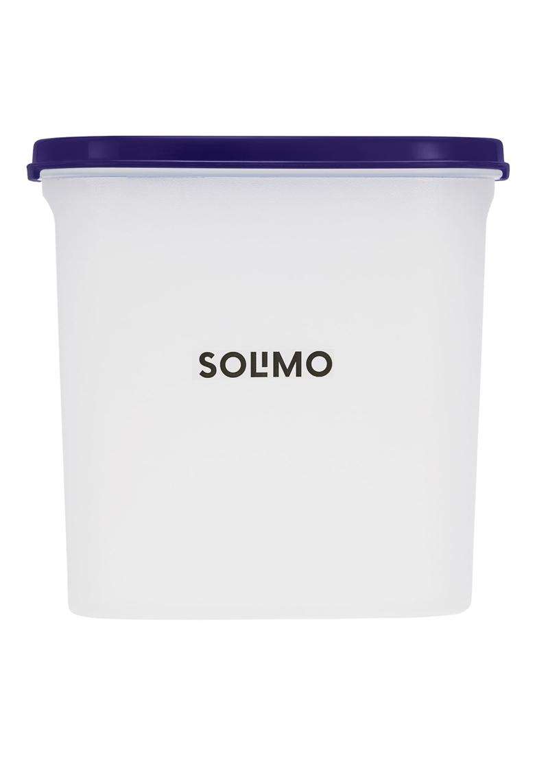 Solimo Amazon Brand Solimo Modular Plastic Storage Containers with Lid | 1.8 L | 1.9 Qt | 6-Piece Set | BPA Free - Indya