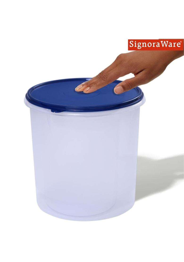 SIGNORA WARE Signoraware Storewell BPA Free Plastic Round Container with Lid | 5.5 L | 5.8 Qt | Leak Proof - Indya