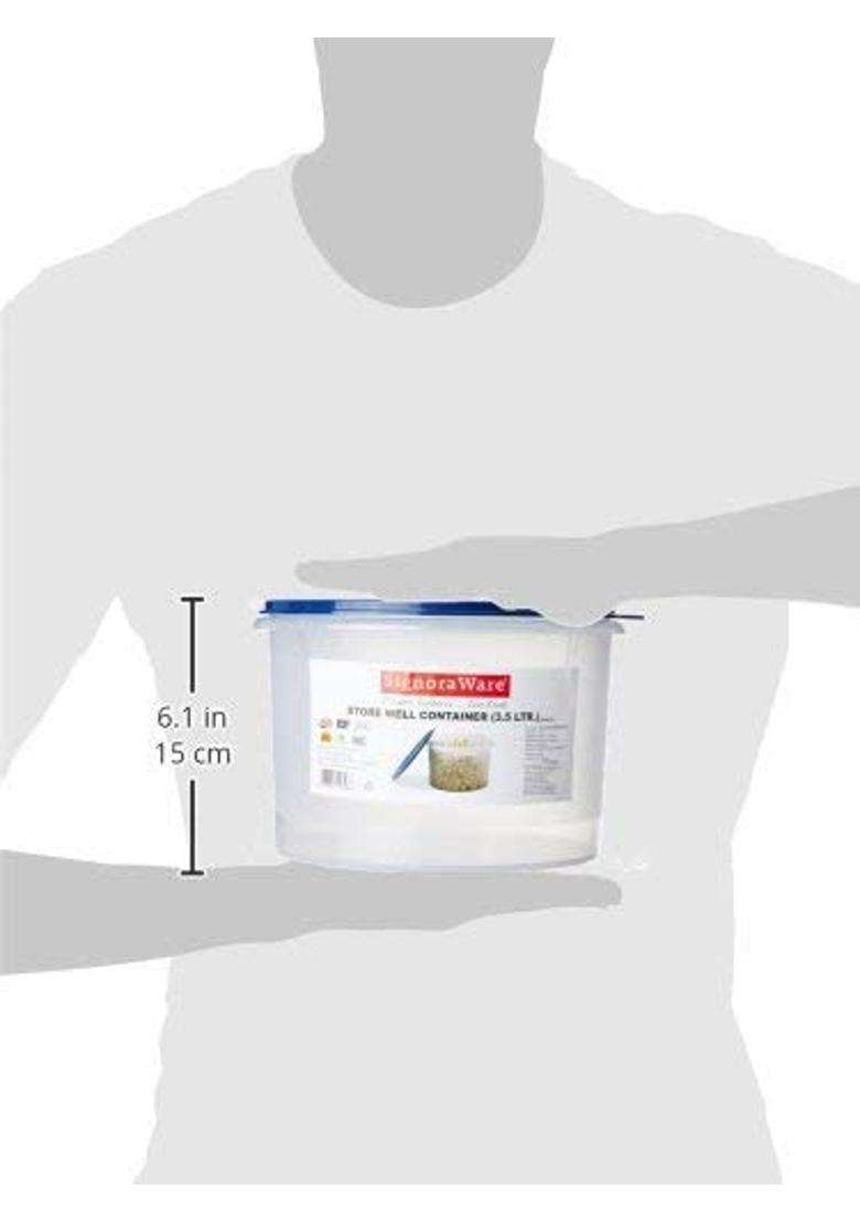 SIGNORA WARE Signoraware Storewell BPA Free Plastic Container | 3.5 L | 3.7 Qt | Leak Proof - Indya