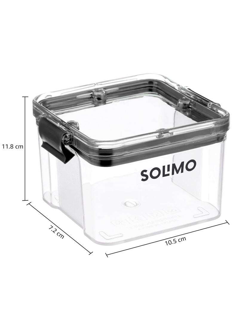 Solimo Amazon Brand Solimo Plastic Multipurpose Containers for Kitchen | 400 ml | 13.5 fl oz | 6-Piece Set - Indya