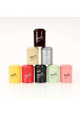 Clazkit Plastic Spice Jar | 300 ml | 10.1 fl oz | 8-Piece Set | BPA Free