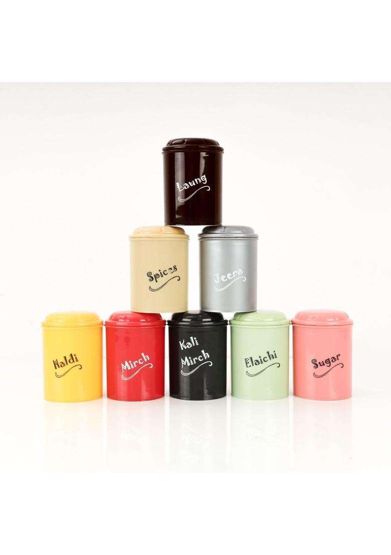 Clazkit Plastic Spice Jar | 300 ml | 10.1 fl oz | 8-Piece Set | BPA Free - Indya