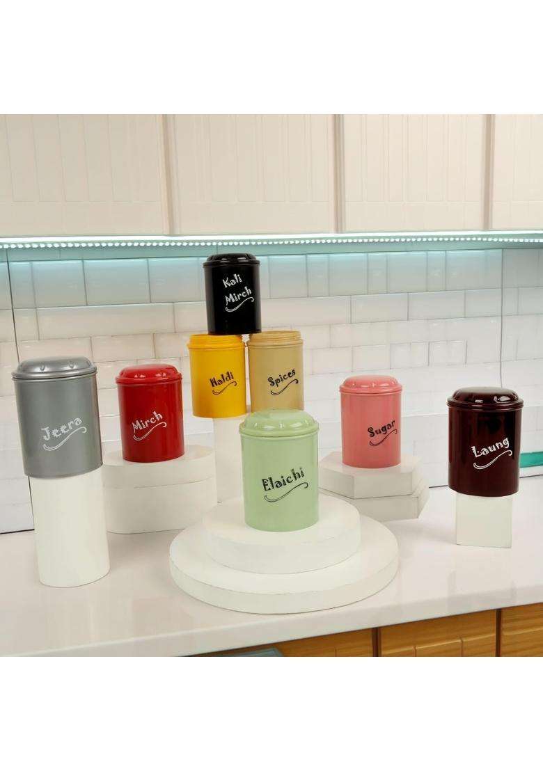 Clazkit Plastic Spice Jar | 300 ml | 10.1 fl oz | 8-Piece Set | BPA Free - Indya