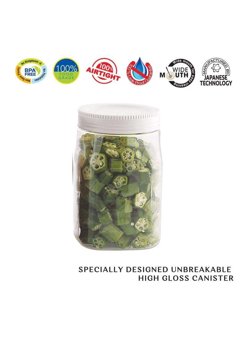 CELLO Fridge Door Canister Pcs | 1000 ml | 33.8 fl oz | 6-Piece Set | BPA Free | Food Safe - Indya