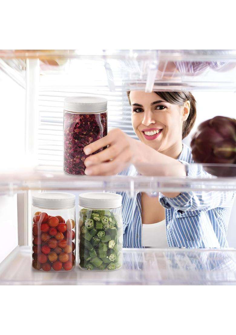 CELLO 6 Fridge Door Canister | 500 ml | 16.9 fl oz | 2-Piece Set | BPA Free - Indya