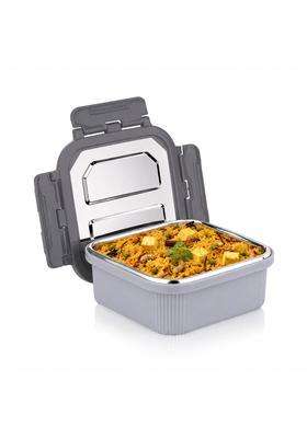 ATTRO Micro Square Stainless Steel Food Container | 400 ml | 13.5 fl oz