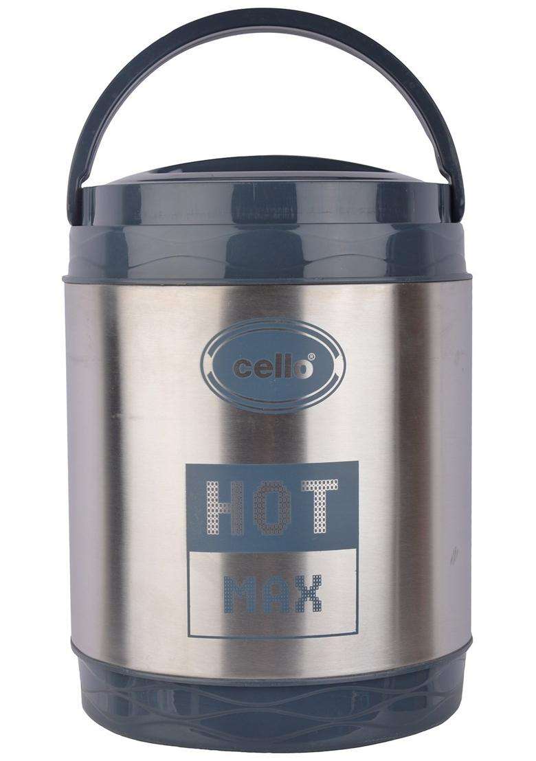 CELLO Hot Max 3 Stainless Steel Double Walled Lunch Box with 3 Containers | 1000 ml | 33.8 fl oz | Insulated - Indya