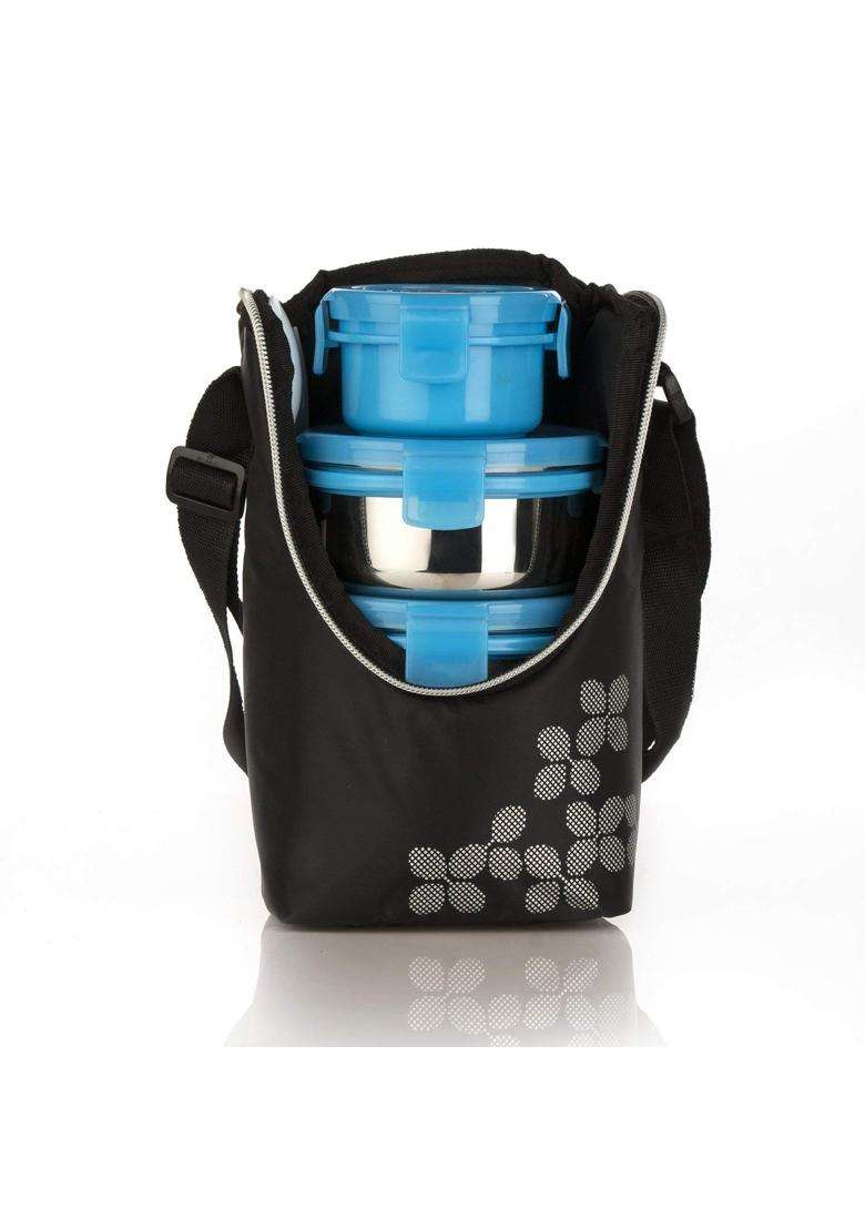 CELLO MF Click Lunch Box Set with Bag | 300 ml | 10.1 fl oz | Leak Proof - Indya