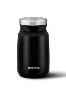 Borosil Hydra Carry Mate Stainless Steel Vacuum Insulated Soup Flask and Food Jar | 500 ml | 16.9 fl oz | Leak Proof
