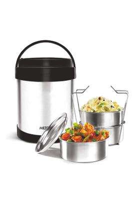 MILTON Royal 3 Stainless Steel Containers with Each | 600 ml | 20.3 fl oz | Leak Proof | Insulated