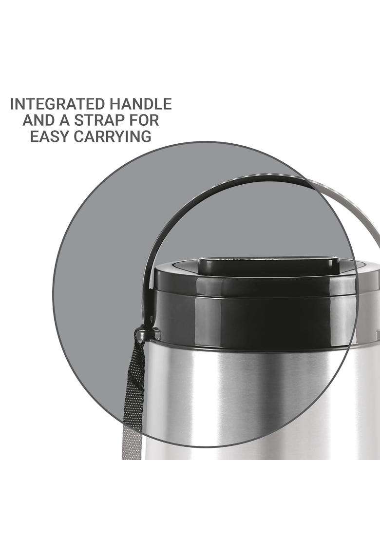 MILTON Steel Classic 3 Tiffin Lunch Box with Lifter | 300 ml | 10.1 fl oz | Insulated | Food Safe - Indya