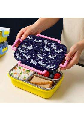 SOLARA Premium Stainless Steel Lunch Box for Kids | BPA Free | Leak Proof | Food Safe