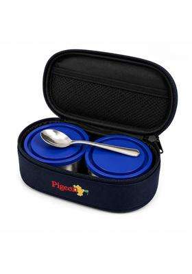 Pigeon Classmate Stainless Steel Lunch Box with Insulated Carry Bag | 300 ml | 10.1 fl oz | Leak Proof