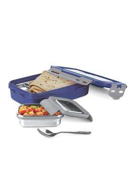 MILTON Steely Super Deluxe Big Kids Lunch Box | 500 ml | 16.9 fl oz | Leak Proof | Insulated