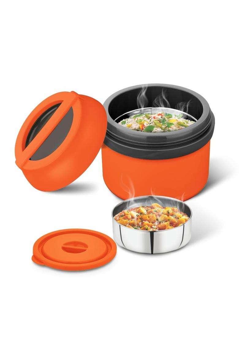 ASIAN Plastowares Wonder Meal S.S Lunch Box JR for Kids | 300 ml | 10.1 fl oz | Leak Proof | Insulated - Indya