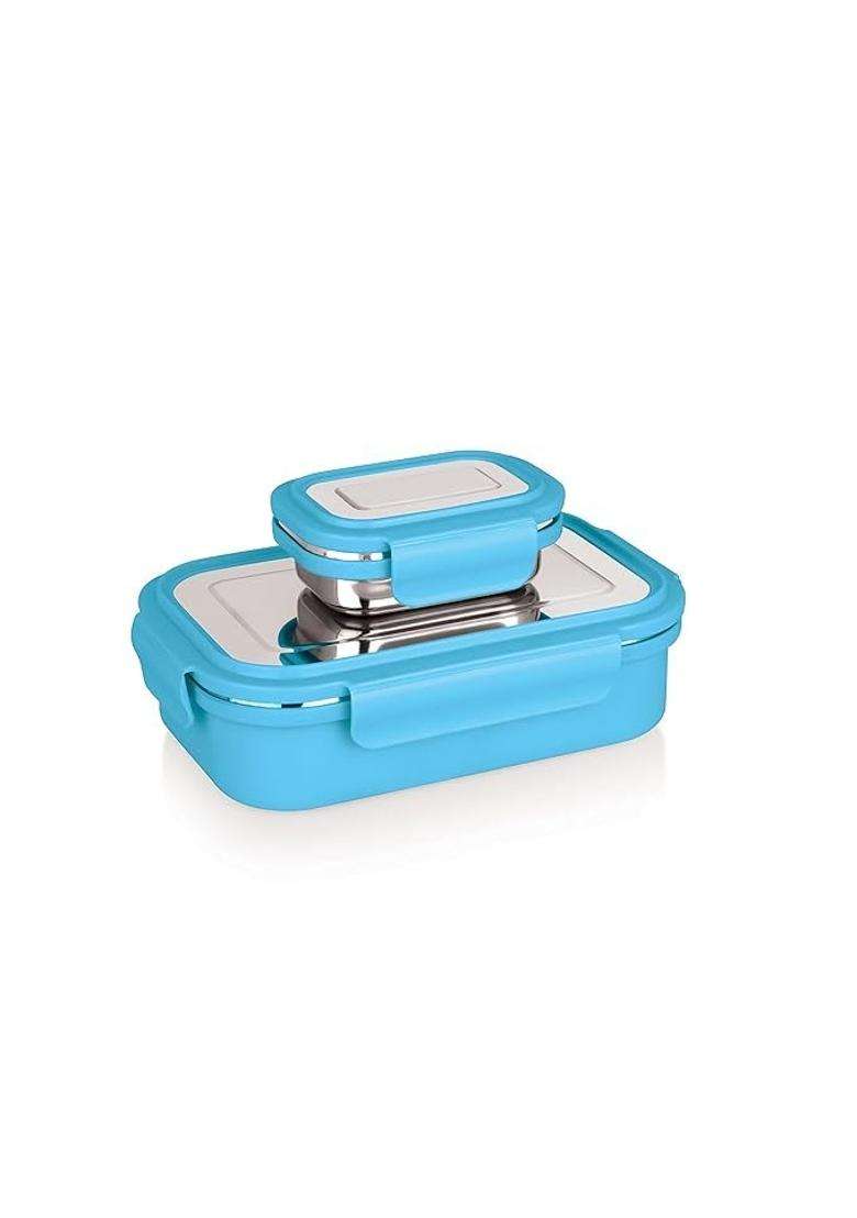 Drumstone Stainless Steel Insulated Lunch Box | Leak Proof - Indya