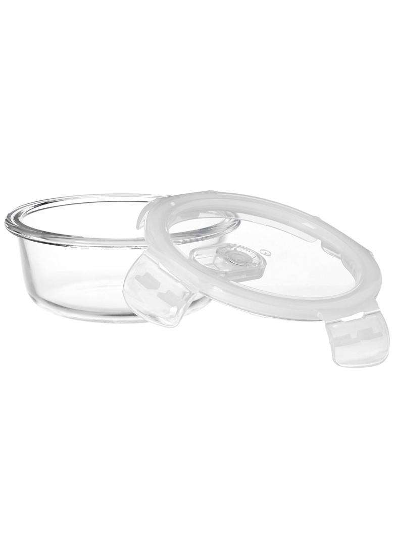 Solimo Amazon Brand Solimo Airtight Borosilicate Glass Container Set | 400 ml | 13.5 fl oz | 3-Piece Set - Indya