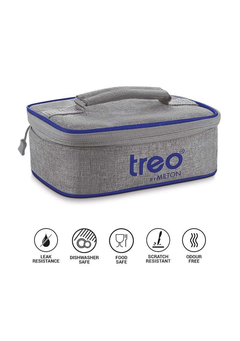 Treo By Milton All Fresh Rectangular Divider Container with Bag | 1000 ml | 33.8 fl oz | Microwave Safe | Leak Proof - Indya