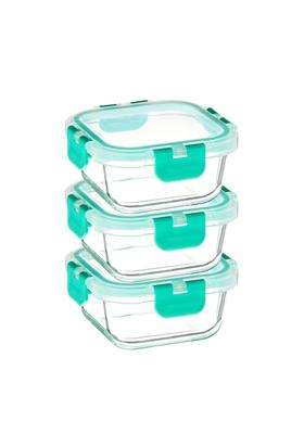 Solimo Amazon Brand Solimo Borosilicate Glass Container with Detachable Lid | 350 ml | 11.8 fl oz | Dishwasher Safe | Microwave Safe | Leak Proof