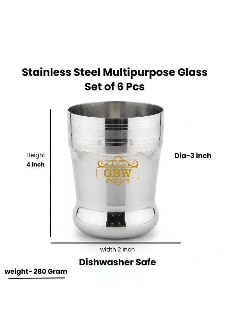 GBW Stainless Steel Water | 300 ml | 10.1 fl oz | Pack of 12 - Indya