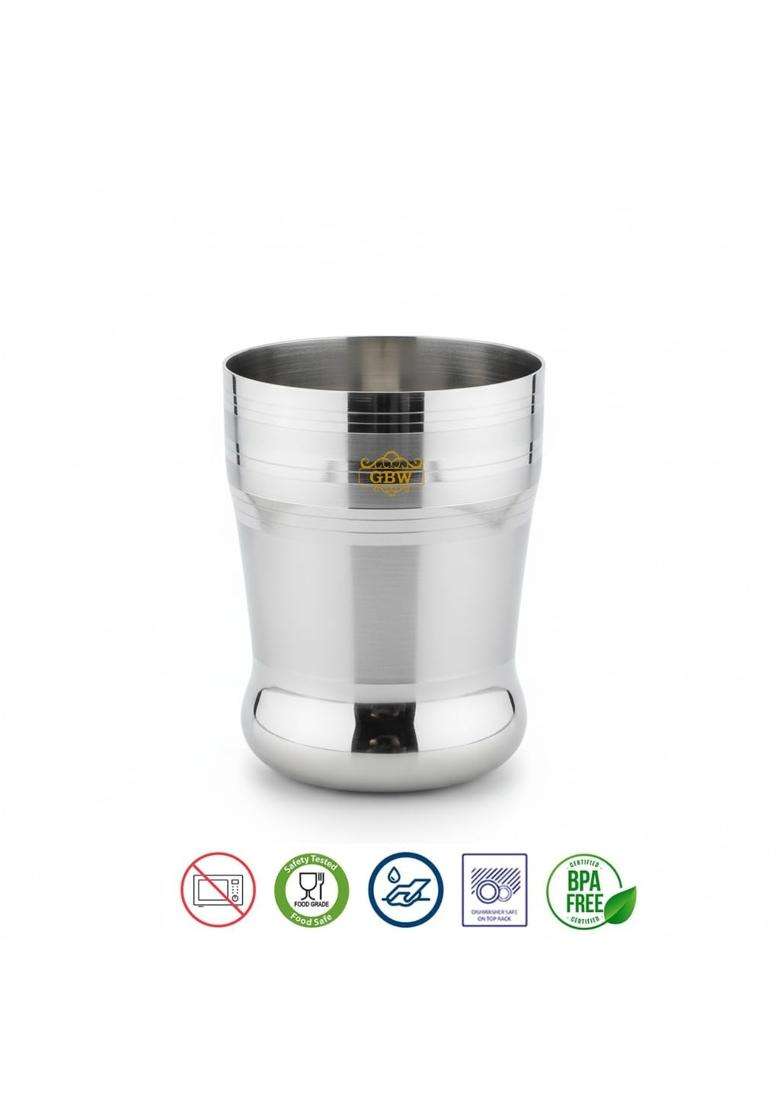 GBW Stainless Steel Water | 300 ml | 10.1 fl oz | Pack of 12 - Indya