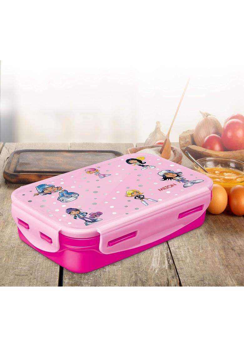 MILTON Steely Deluxe Mini Tiffin Box Steel Insulated Inner Stainless Steel Containers | 400 ml | 13.5 fl oz | Leak Proof - Indya