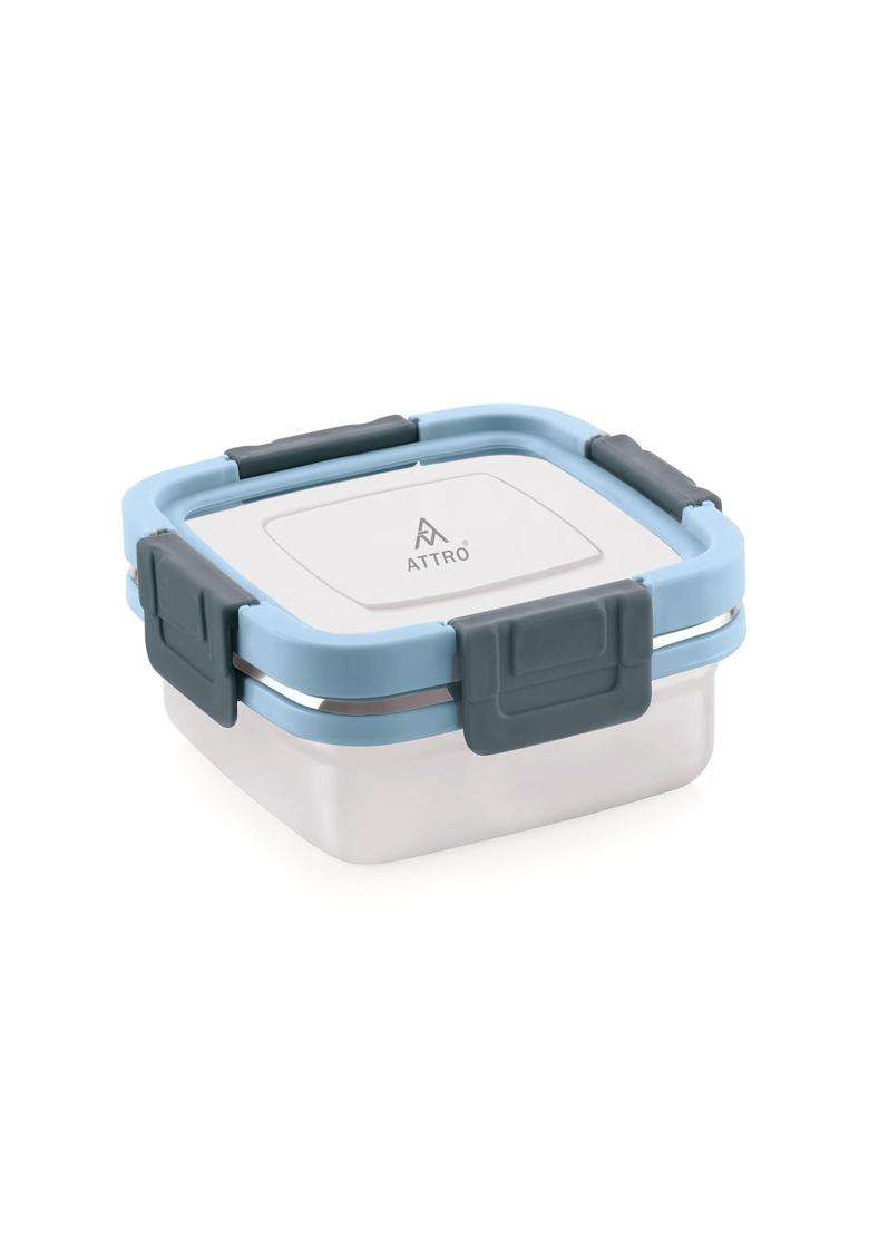 ATTRO Sparkle Stainless Steel Lunch Box | 400 ml | 13.5 fl oz | Leak Proof - Indya