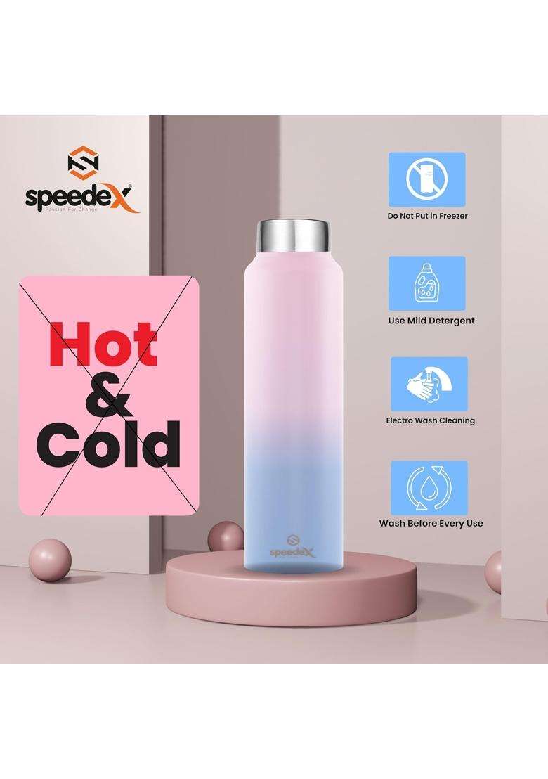 Speedex BIS Certified Stainless Steel Sports Fridge Water Bottle with Screw Cap | 1 L | 1.1 Qt - Indya