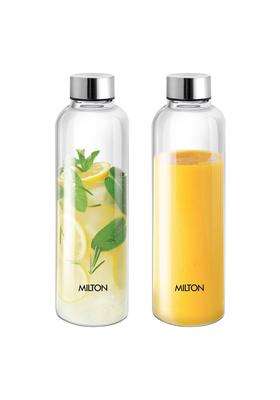 MILTON Costa 1000 Pet Water Bottle | 1 L | 1.1 Qt | 2-Piece Set | BPA Free | Leak Proof