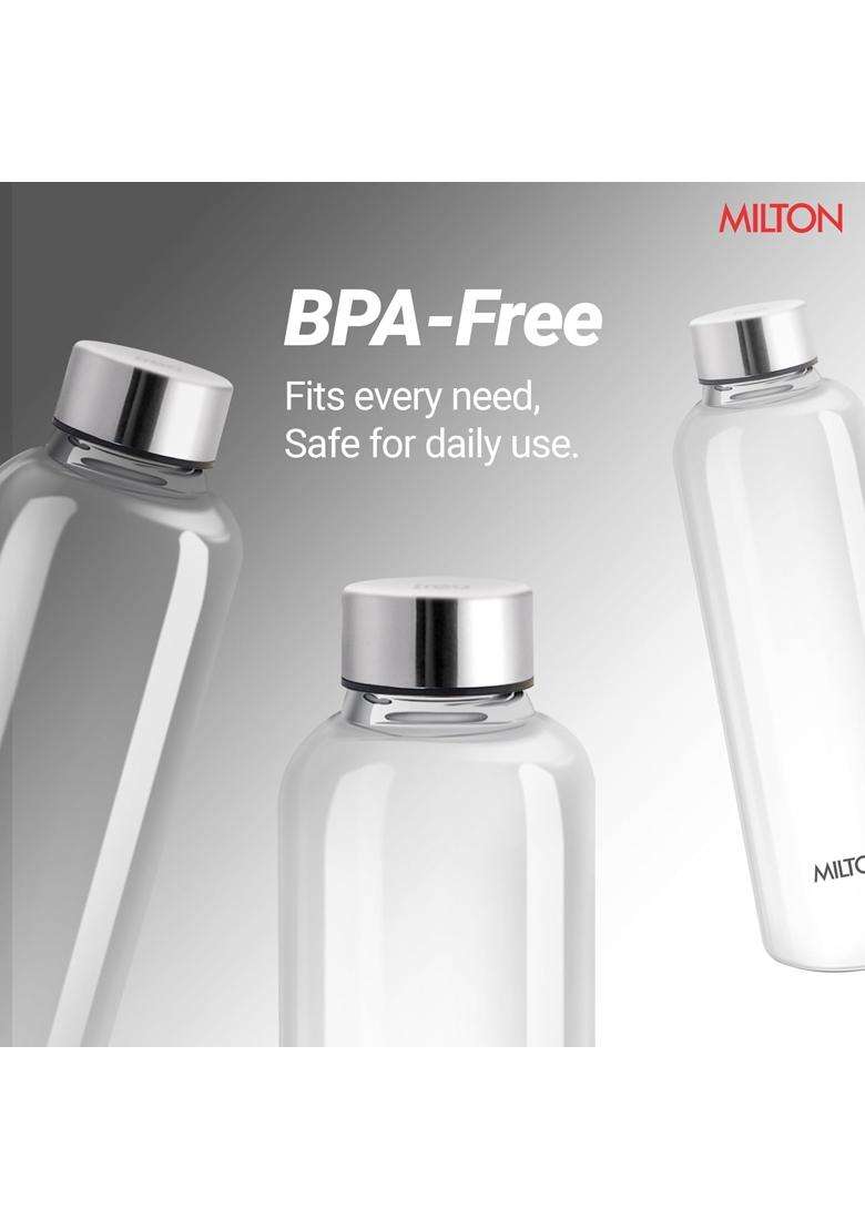 MILTON Costa 1000 Pet Water Bottle | 1 L | 1.1 Qt | 2-Piece Set | BPA Free | Leak Proof - Indya