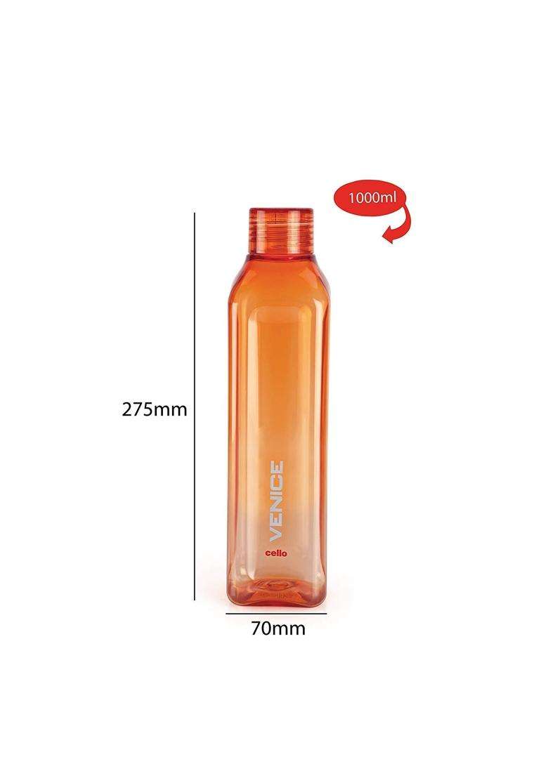 CELLO Venice Water Bottles Pcs for Daily Use | 1000 ml | 33.8 fl oz | 6-Piece Set | BPA Free | Leak Proof - Indya