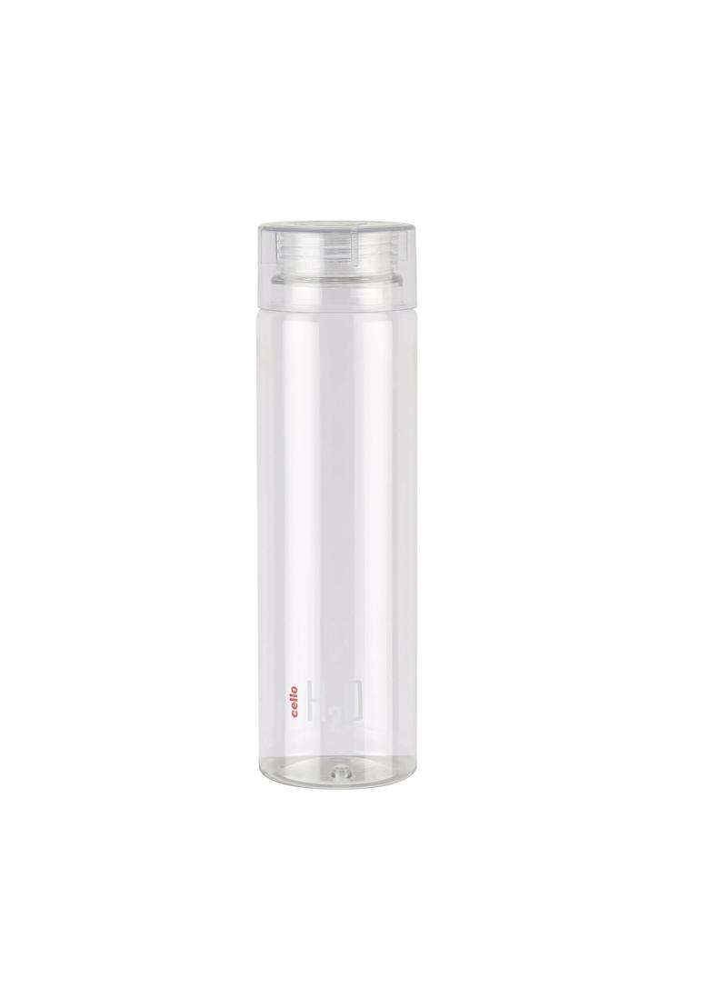 CELLO H2O Round Unbreakable Plastic Water Bottle Premium Edition | 1 L | 1.1 Qt | Leak Proof - Indya