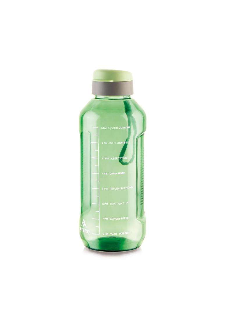 ATTRO Ultra Pro 2 Motivational BPA-Free Water Bottle with Leak-Proof Flip-Top Cap | 2 L | 2.1 Qt - Indya