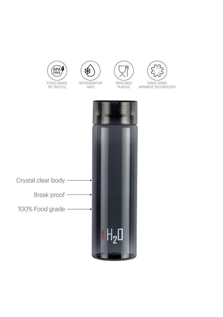 CELLO H2O Round Water Bottle | 1000 ml | 33.8 fl oz | BPA Free | Leak Proof - Indya