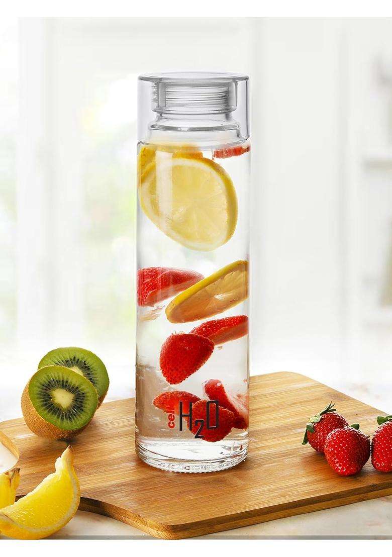 CELLO H2O Premium Edition Water Bottles Pcs for Daily Use Each | 1000 ml | 33.8 fl oz | 6-Piece Set | BPA Free | Leak Proof - Indya