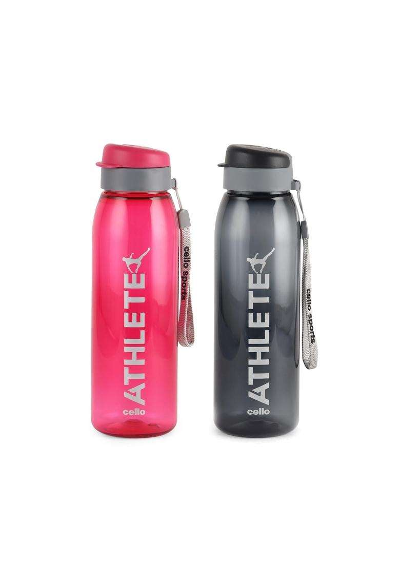 CELLO Athlete Water Bottles Pcs for Daily Use | 800 ml | 27.1 fl oz | 2-Piece Set | BPA Free | Leak Proof - Indya
