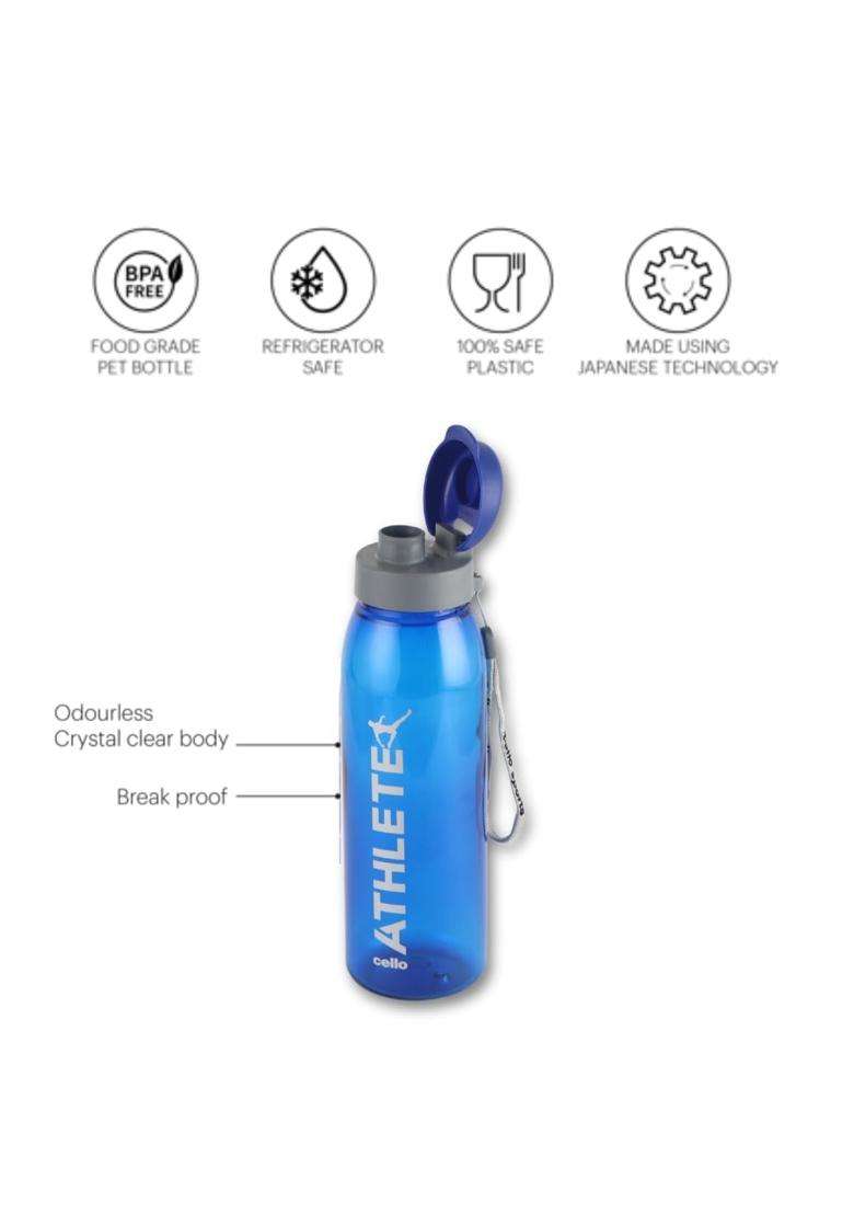 CELLO Athlete Water Bottles Pcs for Daily Use | 800 ml | 27.1 fl oz | 2-Piece Set | BPA Free | Leak Proof - Indya